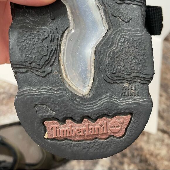 Timberland Olive Green Leather Outdoor Athletic Sandals - Picture 7 of 8